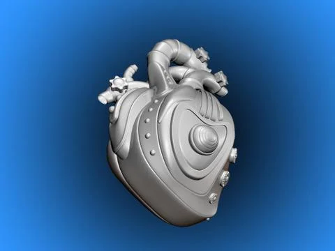 Mechanical heart Stock Illustration