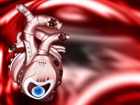 Mechanical heart Stock Illustration