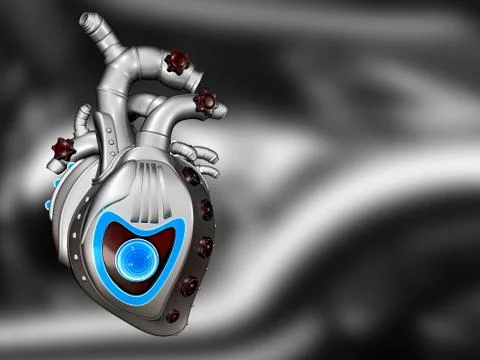 Mechanical heart Ilustración de archivo