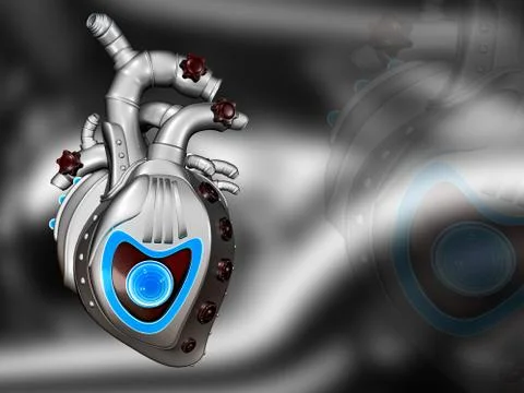Mechanical heart Stock Illustration