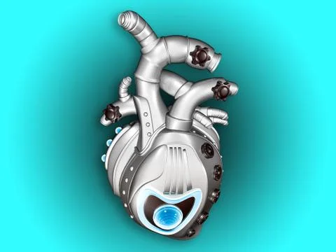 Mechanical heart Stock Illustration