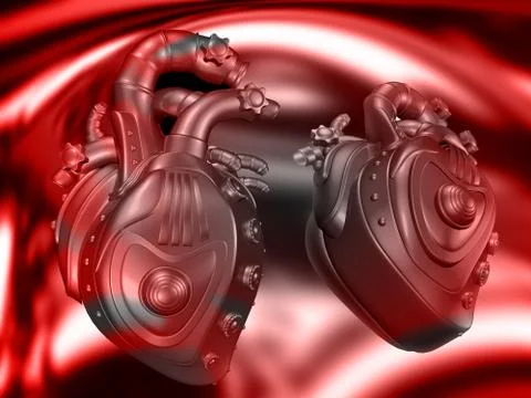 Mechanical heart Stock Illustration