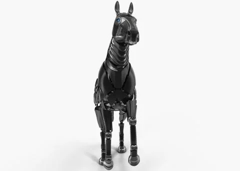 Mechanical horse Stock Illustration