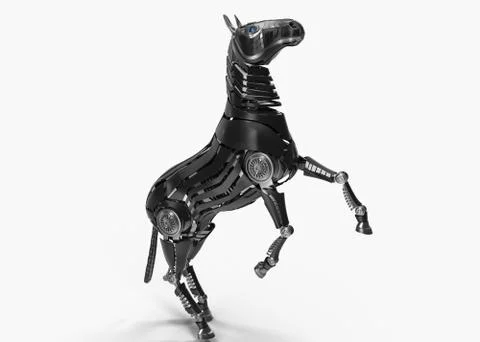 Mechanical horse Stock Illustration