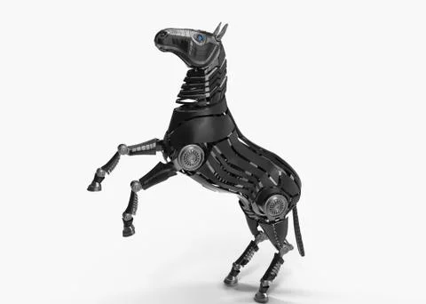 Mechanical horse Stock Illustration