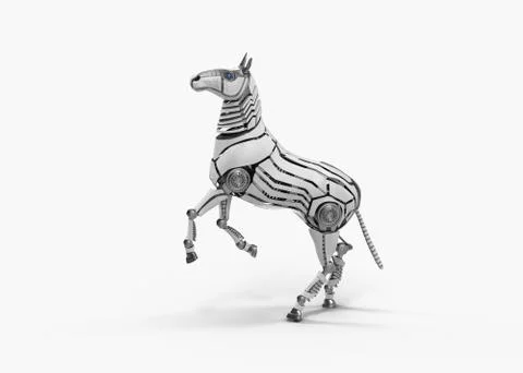 Mechanical horse Stock Illustration
