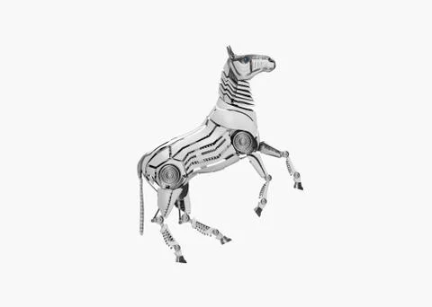 Mechanical horse Stock Illustration