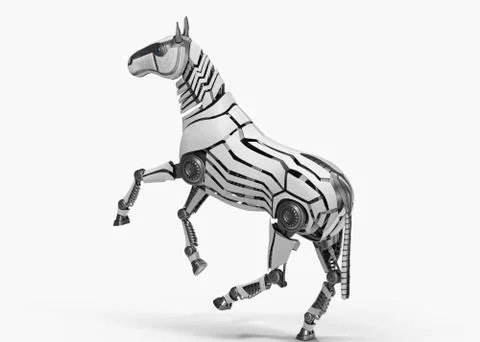 Mechanical horse Stock Illustration