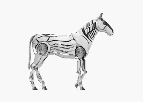 Mechanical horse Stock Illustration