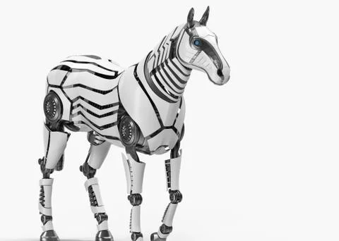 Mechanical horse Stock Illustration