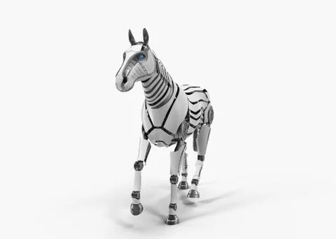 Mechanical horse Stock Illustration