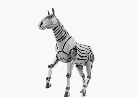 Mechanical horse Stock Illustration