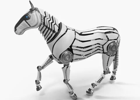 Mechanical horse Stock Illustration
