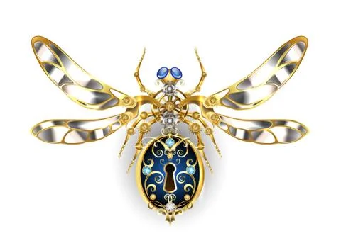 Mechanical insect Stock Illustration