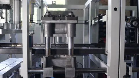 Mechanical iron press Stock Footage 147208594