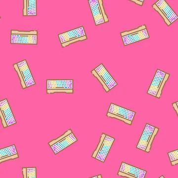 Mechanical keyboard gaming pc vector seamless pattern 스톡 일러스트