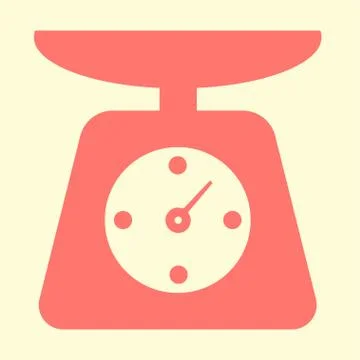 Mechanical kitchen scales Stock Illustration