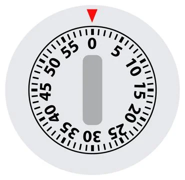 Mechanical kitchen timer icon. Kitchen timer sign. flat style. Stock-Illustration