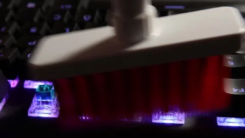 Mechanical klay cleaning close-up Stock Footage 250972678