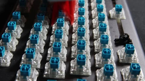 Mechanical klay cleaning close-up Stock Footage 250974278