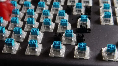 Mechanical klay cleaning close-up Stock Footage 250974630