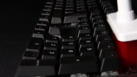 Mechanical klay cleaning close-up Stock Footage 250986043