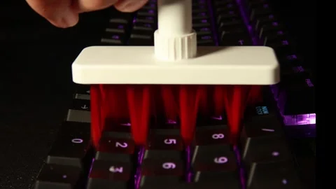 Mechanical klay cleaning close-up Stock Footage 250986192