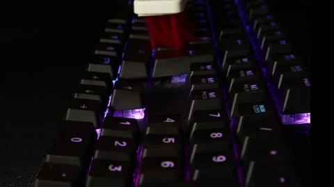 Mechanical klay cleaning close-up Stock Footage 250986672