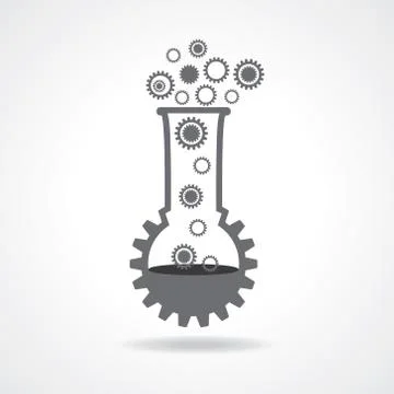 Mechanical lab concept stock vector Stock Illustration