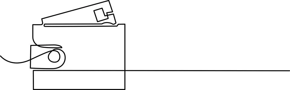 Mechanical latch system diagram Vector Ilustración de archivo