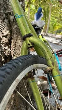 Mechanical Marvel: Close-up of Bicycle Component Stock Photos