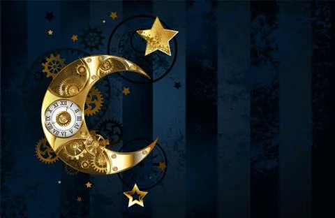 Mechanical moon Stock Illustration