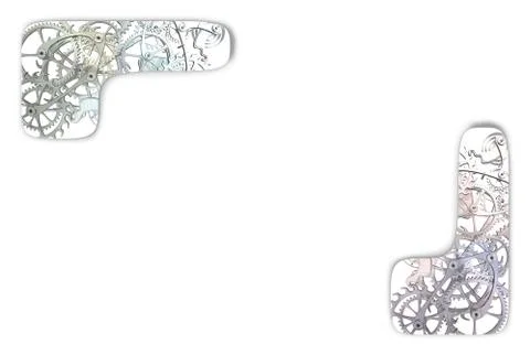 Mechanical motif Illustrazione stock