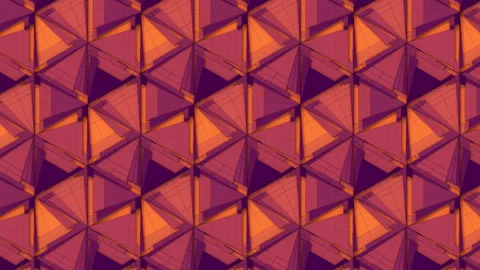 Mechanical movement geometric shapes flat graphic design. 3d loop animation. 4K 스톡 동영상 133241147