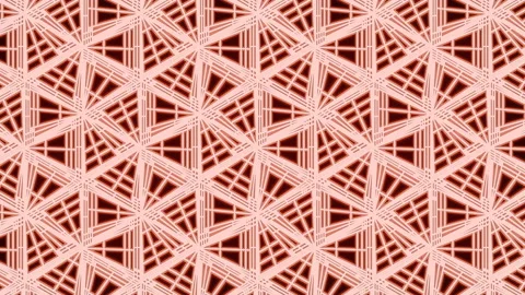 Mechanical movement triangular shapes. Abstract 3d rendering loop animation. 4K Stock Footage 135406025