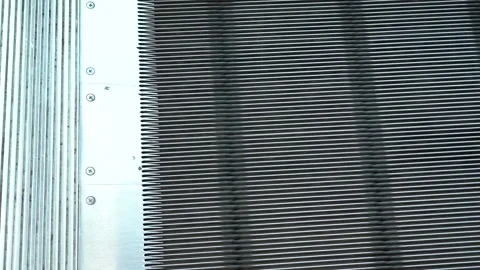 Mechanical moving escalator Stock Footage 167316624