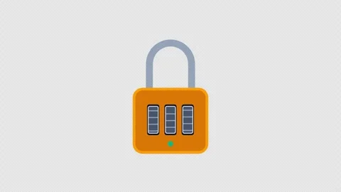 Mechanical Padlock Security Combination Hardened Steel Shackle Brass Body Vidéo 348269483