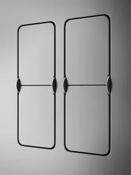 Mechanical Panel. Flip clock Stock Illustration