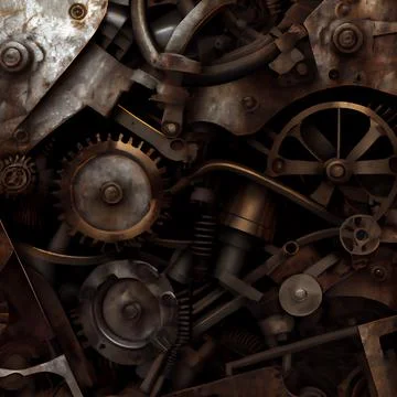 Mechanical pattern texture Stock Illustration