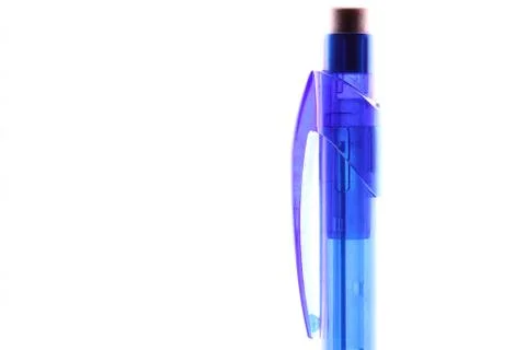 Mechanical pen on white background Foto stock