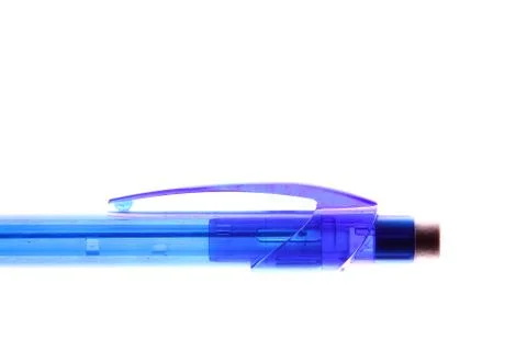 Mechanical pen on white background Stock Photos