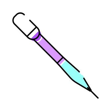 Mechanical pencil outlining precise writing and drawing Stock Illustration