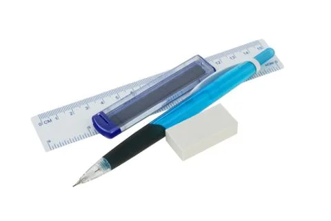 Mechanical pencil set Stock Photos