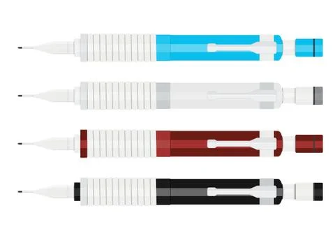 Mechanical pencils. Stock Illustration