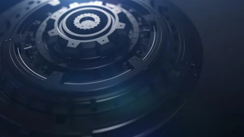 The mechanical process of multiple mechanical parts interacting and working t Stock Footage 200997913