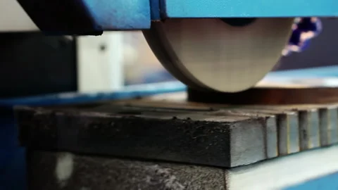 Mechanical processing of a grinding machine in production. Stock Footage 155185210
