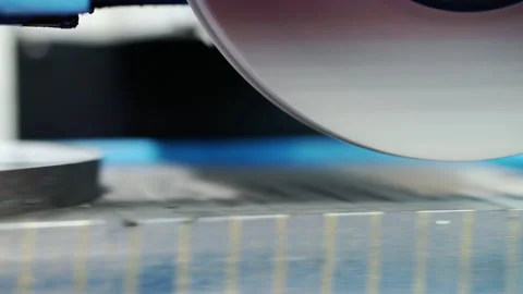 Mechanical processing of a grinding machine in production. Stock Footage 156524577