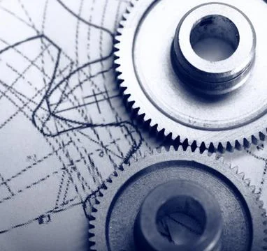 Mechanical ratchets and drafting Stock Photos