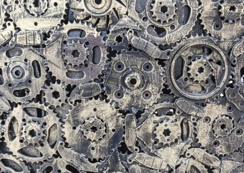 Mechanical ratchets for background Stock-Fotos