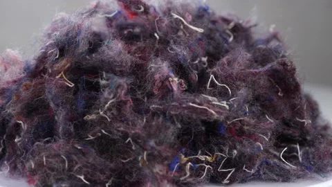 Mechanical recycling of textiles is the process of recycling the textile fabric Stock Footage 228962818